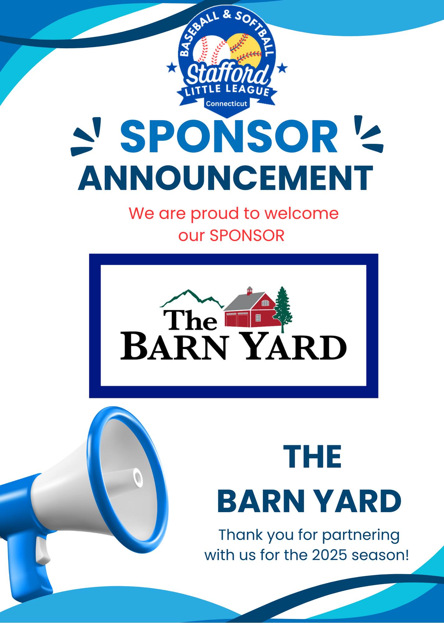 Stafford Little League - We Are Delighted to Announce a 2025 Sponsor ...