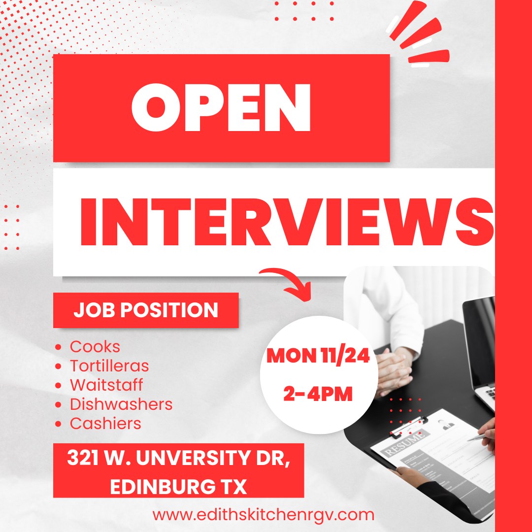 Edith’s - 📣 We’re Hiring! Open Interviews This Monday! Looking to join ...