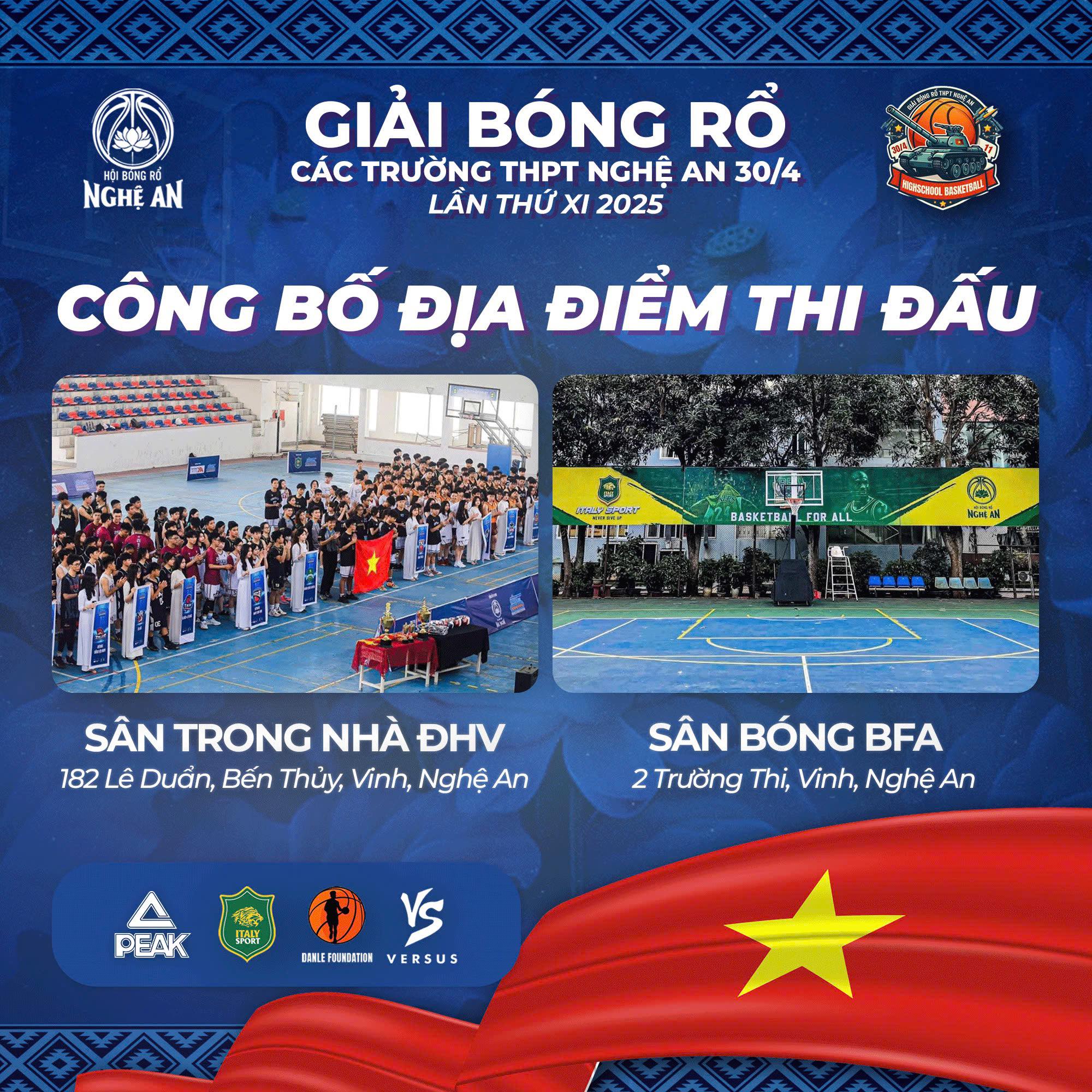 Bóng Rổ Nghệ An - [THÔNG BÁO ĐỊA ĐIỂM THI ĐẤU] Giải Bóng... | Facebook