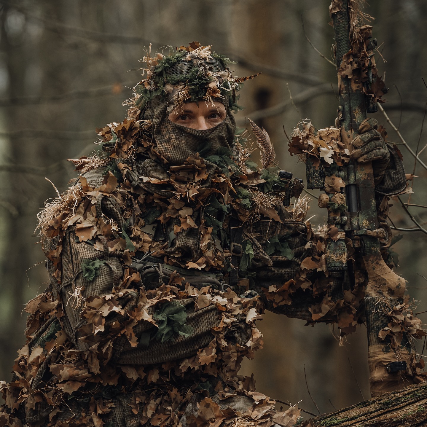 KMCS 4.1 Dark Forest Ghillie Suit. #camouflage