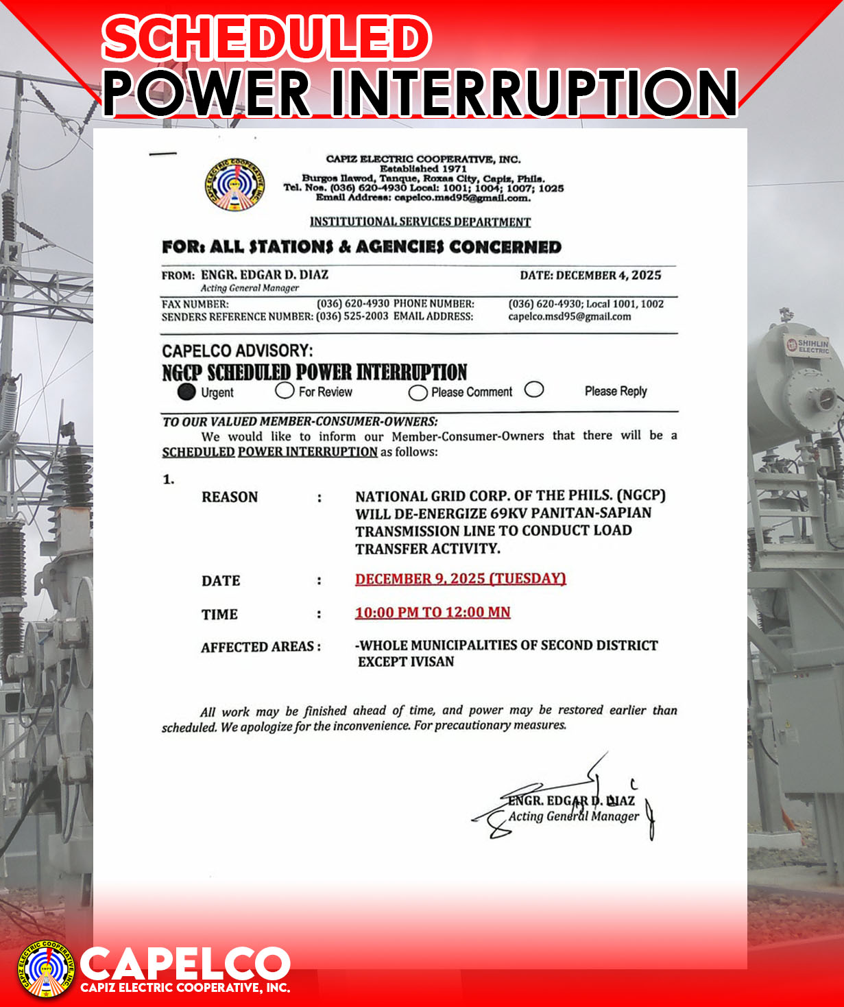 Capiz Electric... - Capiz Electric Cooperative, Inc.