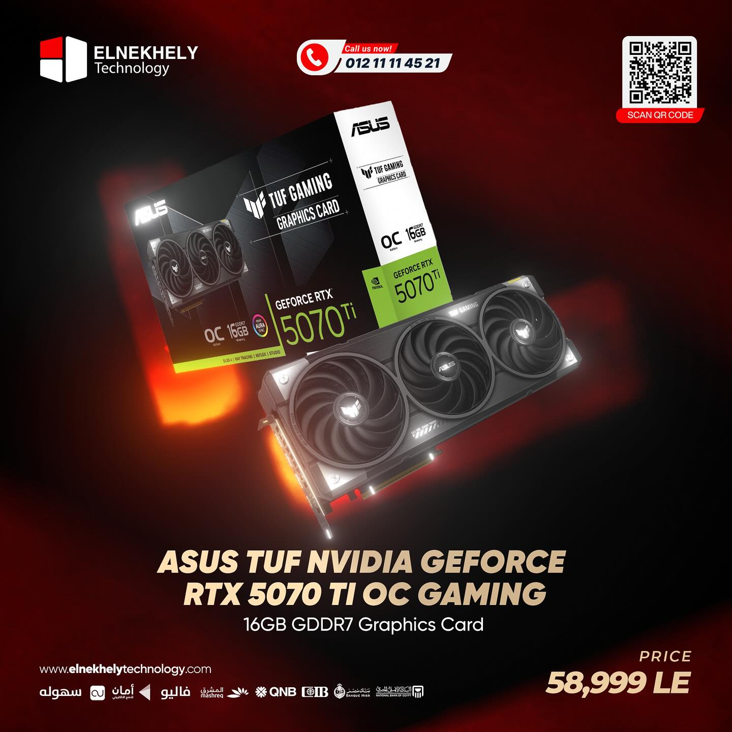 El-Nekhely - 🔴ASUS PRIME GeForce RTX 5070 Ti 16GB GDDR7 -Scan Qr Code