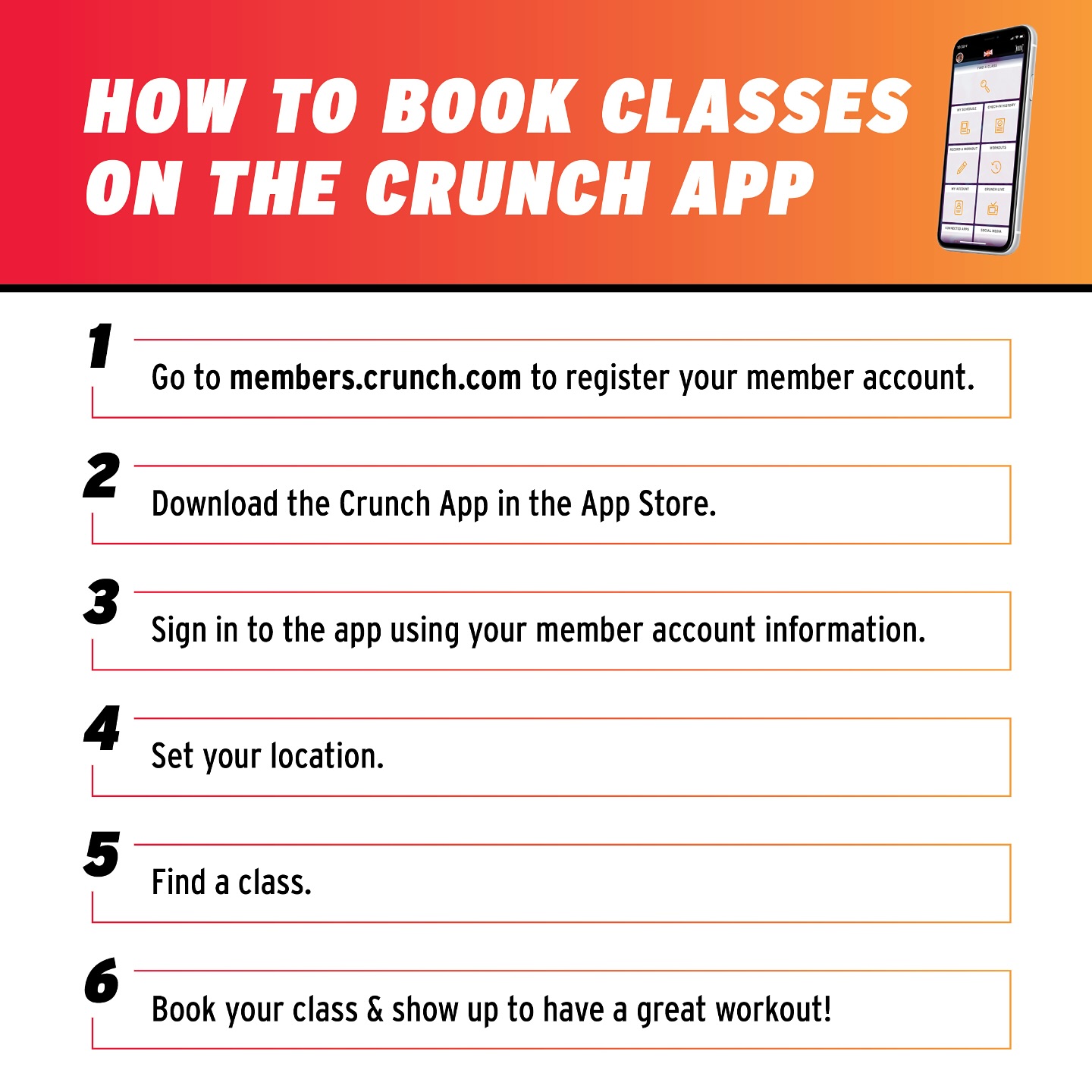 Crunch Fitness - Book your spot for class on our Crunch... | Facebook