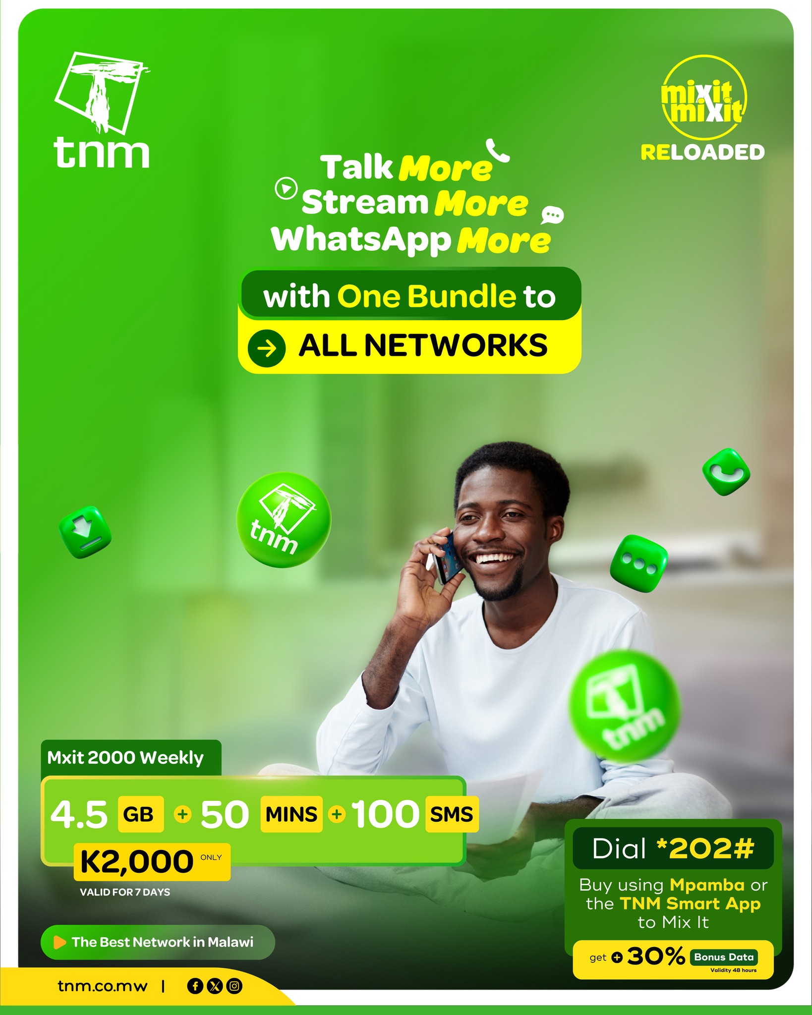 Talk More, Stream More and... - TNM (Telekom Networks Malawi) | Facebook