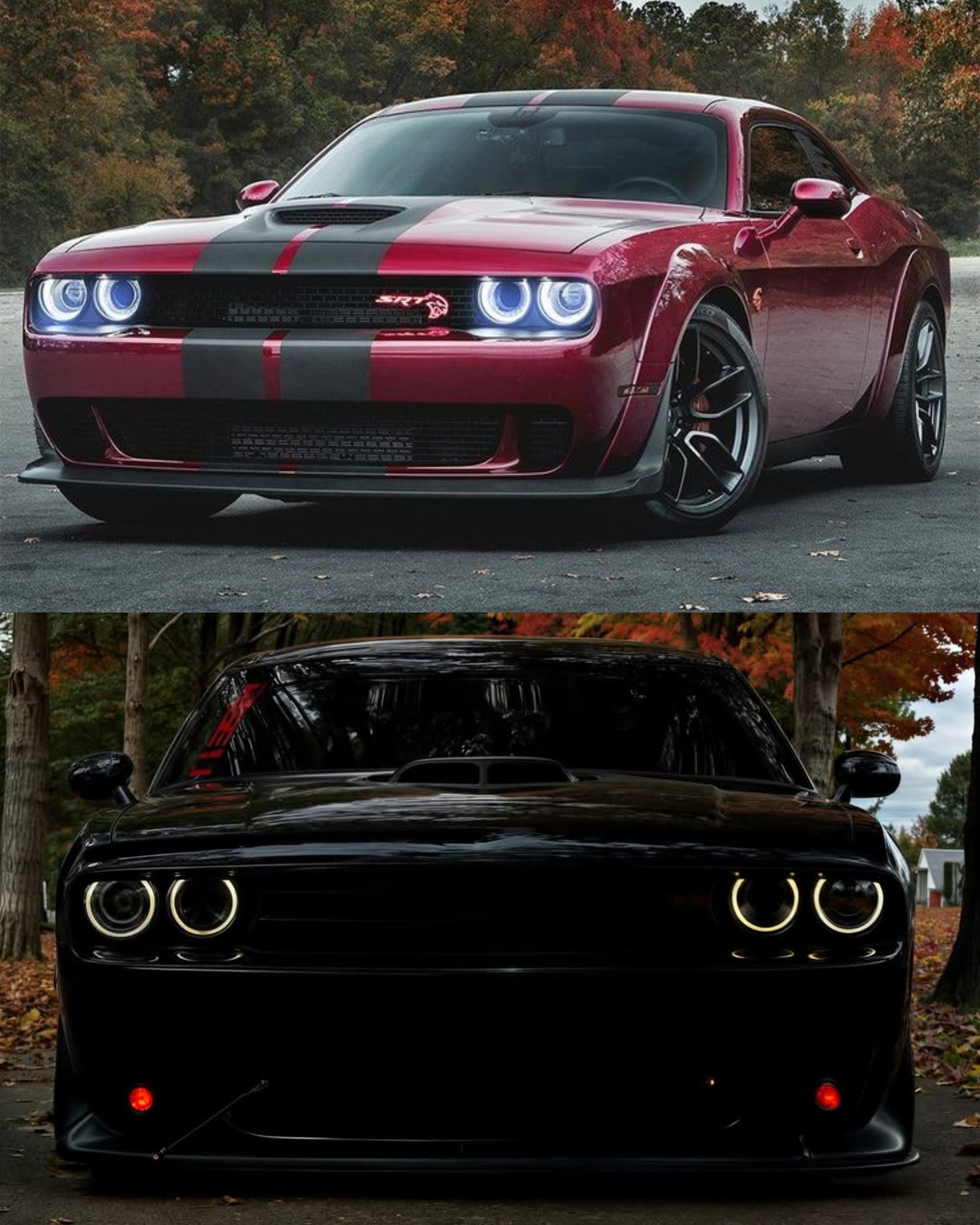 🔴🔥 This all-red Hellcat is on another level.