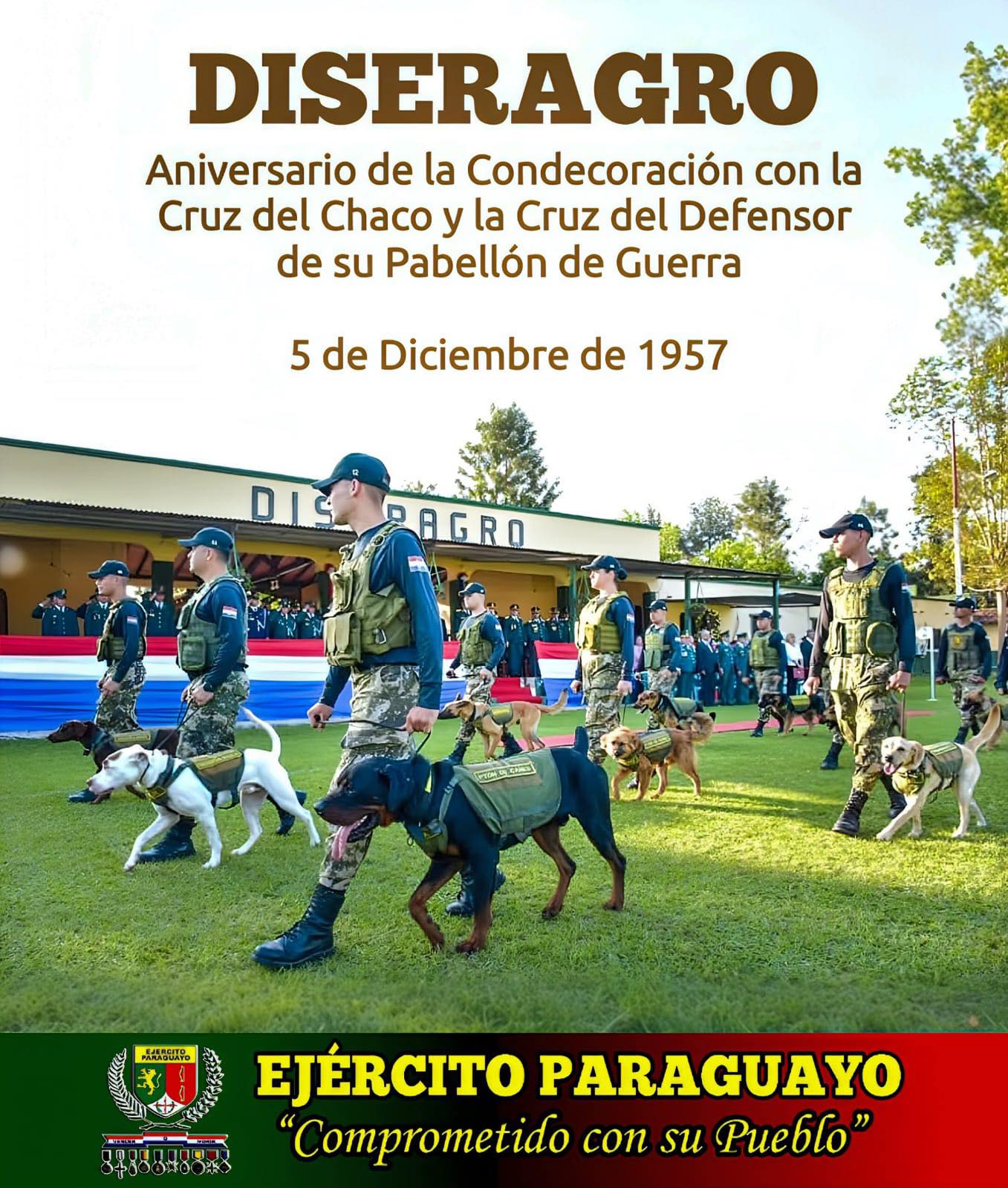 Ejército - 🇵🇾 𝐀𝐍𝐈𝐕𝐄𝐑𝐒𝐀𝐑𝐈𝐎 𝐃𝐄 𝐋𝐀 𝐂𝐎𝐍𝐃𝐄𝐂𝐎𝐑𝐀𝐂𝐈𝐎́𝐍 𝐂𝐎𝐍 𝐋𝐀 𝐂𝐑𝐔𝐙 𝐃𝐄𝐋 𝐂𝐇𝐀𝐂𝐎 𝐘 ...