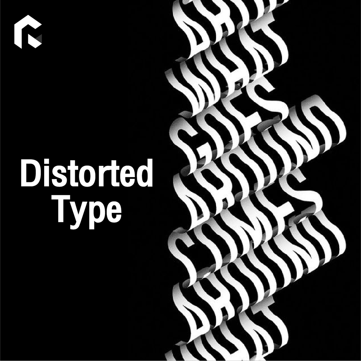 Rainmaker - Distorted Type . การใช้ฟอนต์ หรือองค์ประกอบที่มีรูปร่างบิด ...