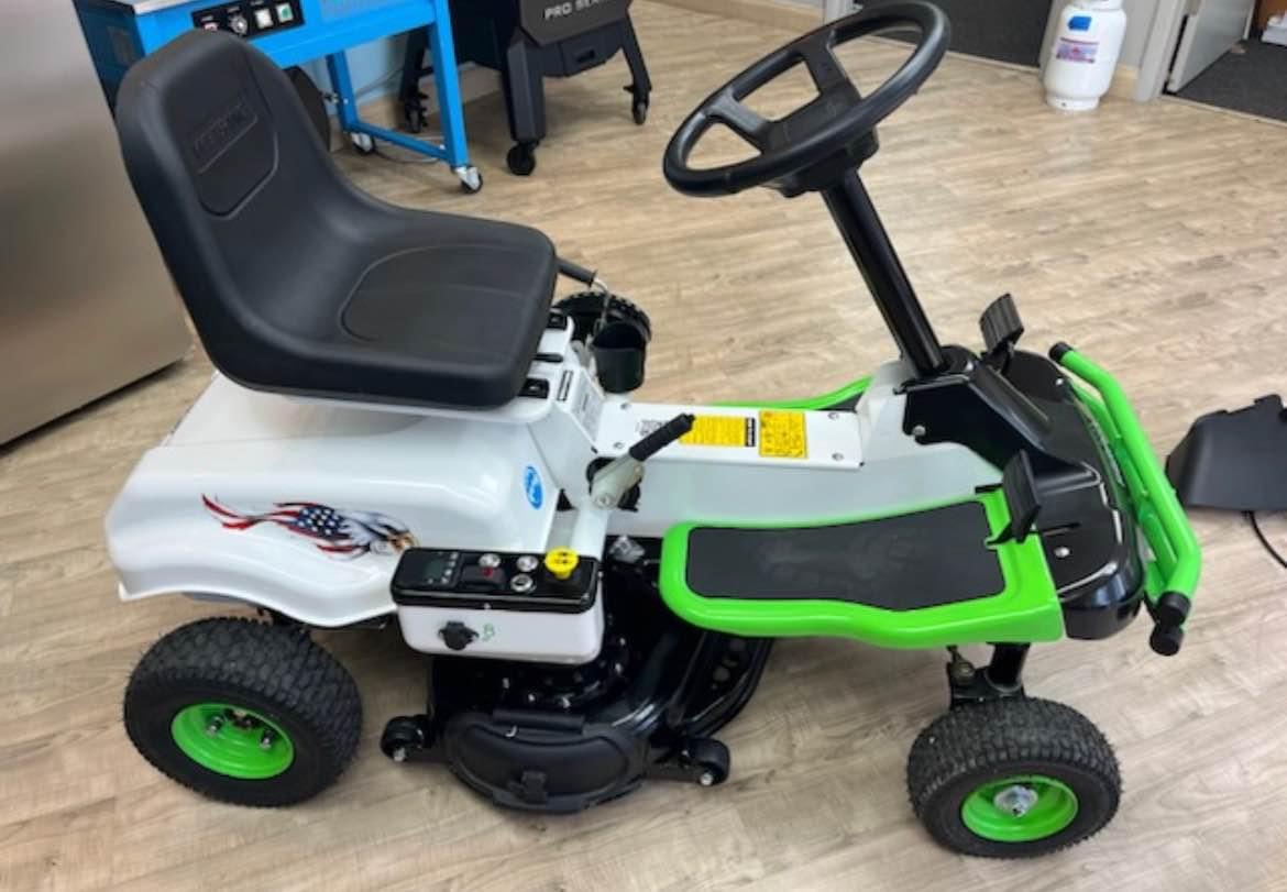WEIBANG E-rider 30-in 80-volt Lithium Ion Electric Riding Lawn Mower ...