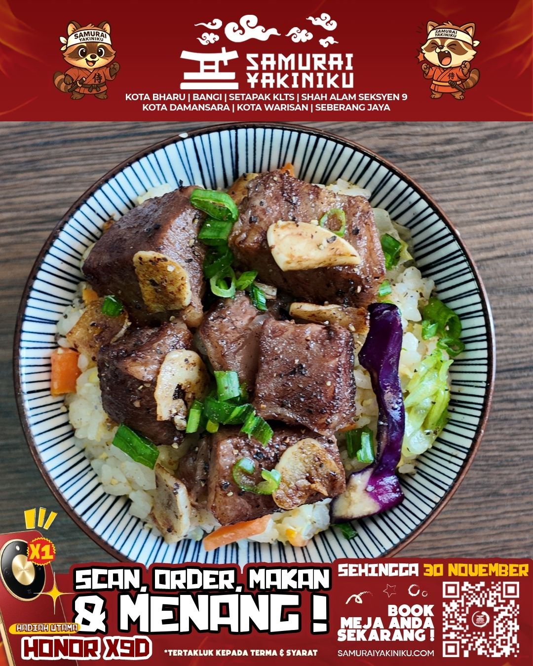 Samurai - 🥩 Nasi goreng level mewah gila! Wagyu Saikoro Fried Rice ...