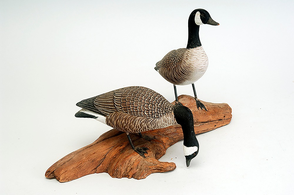 Vintage Original Hand Carved Duck with 