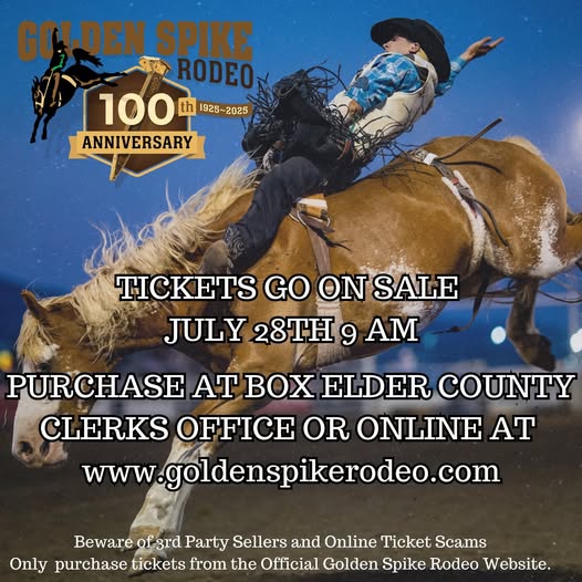 🎟️🐴 Golden Spike Rodeo 2025 Tickets Are... - Box Elder County | Facebook