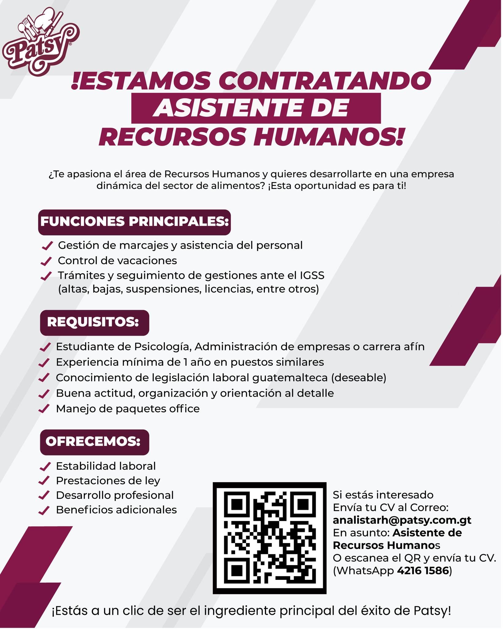 Patsy - 📲 Pídelo en línea: www.patsy.com.gt ☎️ llama al 2386-6565 ...
