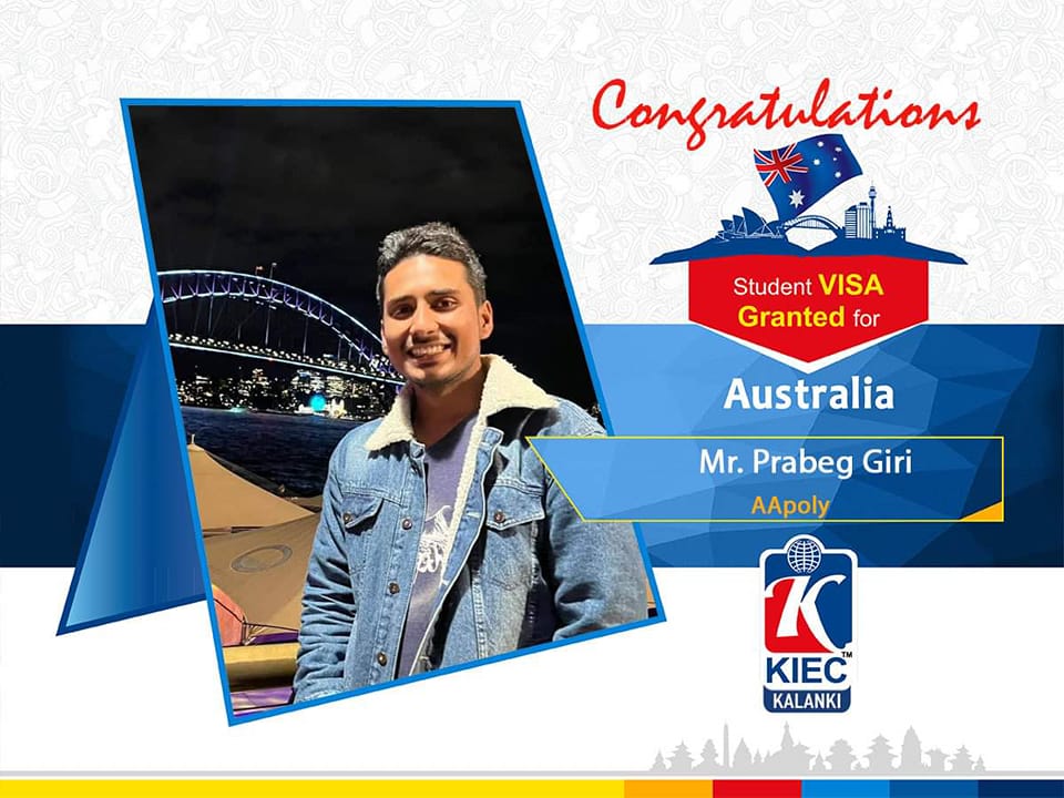 KIEC Kalanki - KIEC would like to Congratulate Mr. Prabeg... | Facebook
