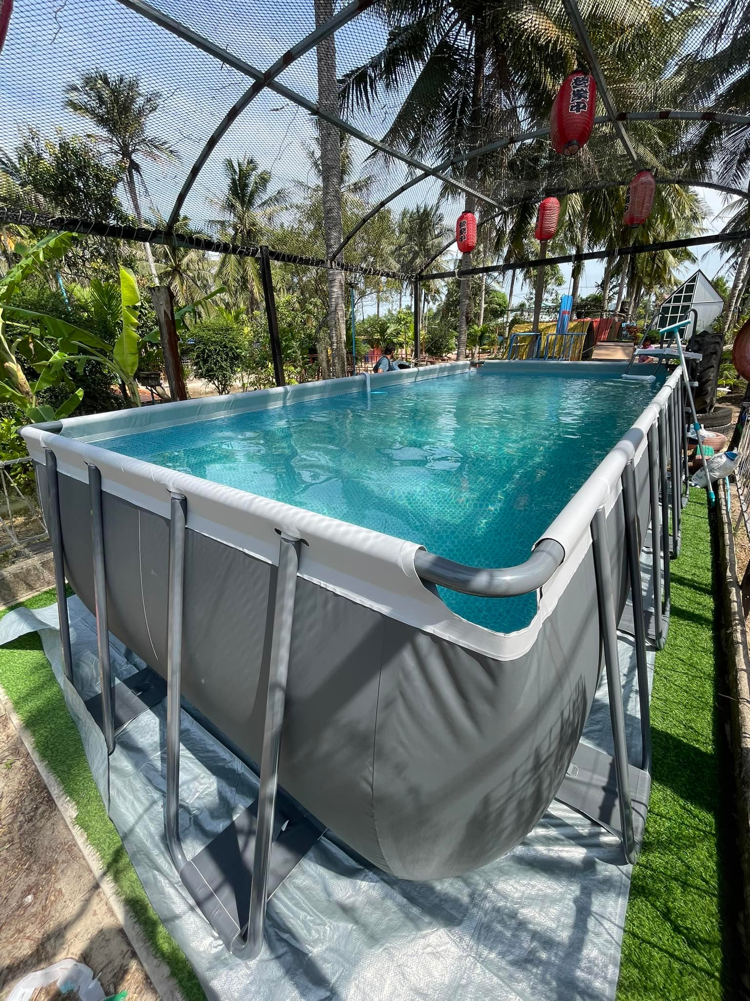 สระน้... - สระว่ายน้ำสำเร็จรูป INTEX Clean Pool มาตรฐานอเมริกา | Facebook