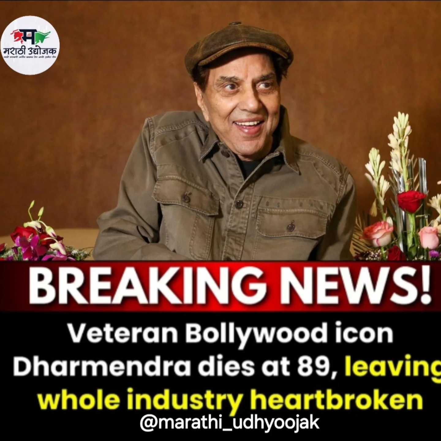 Marathi - RIP to a true legend 💔 Bollywood’s “He-Man” Dharmendra has ...