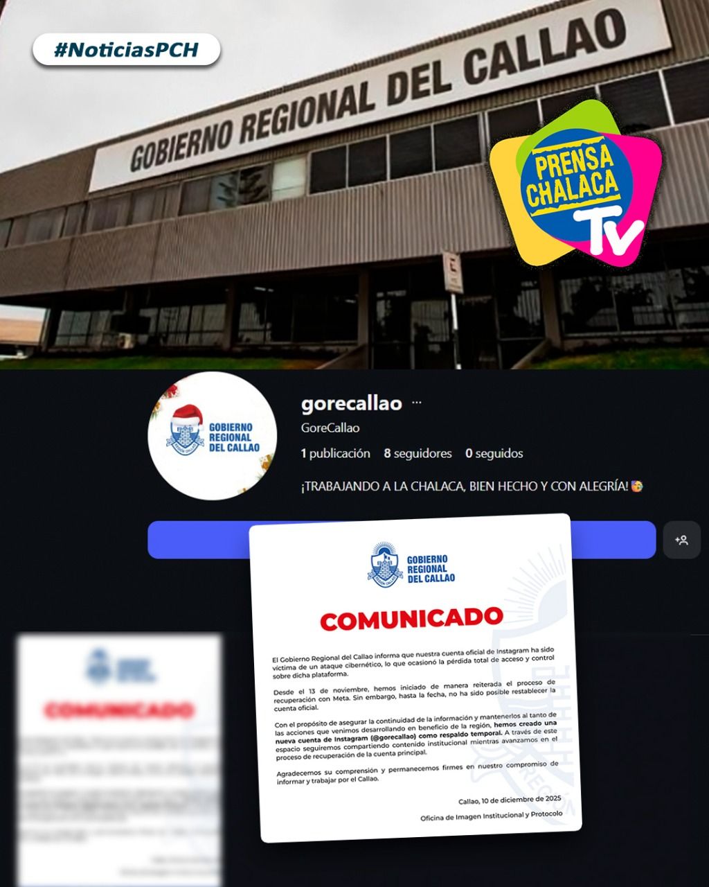 Prensa Chalaca - 🔴 HACKEAN CUENTA DE INSTAGRAM DEL... | Facebook