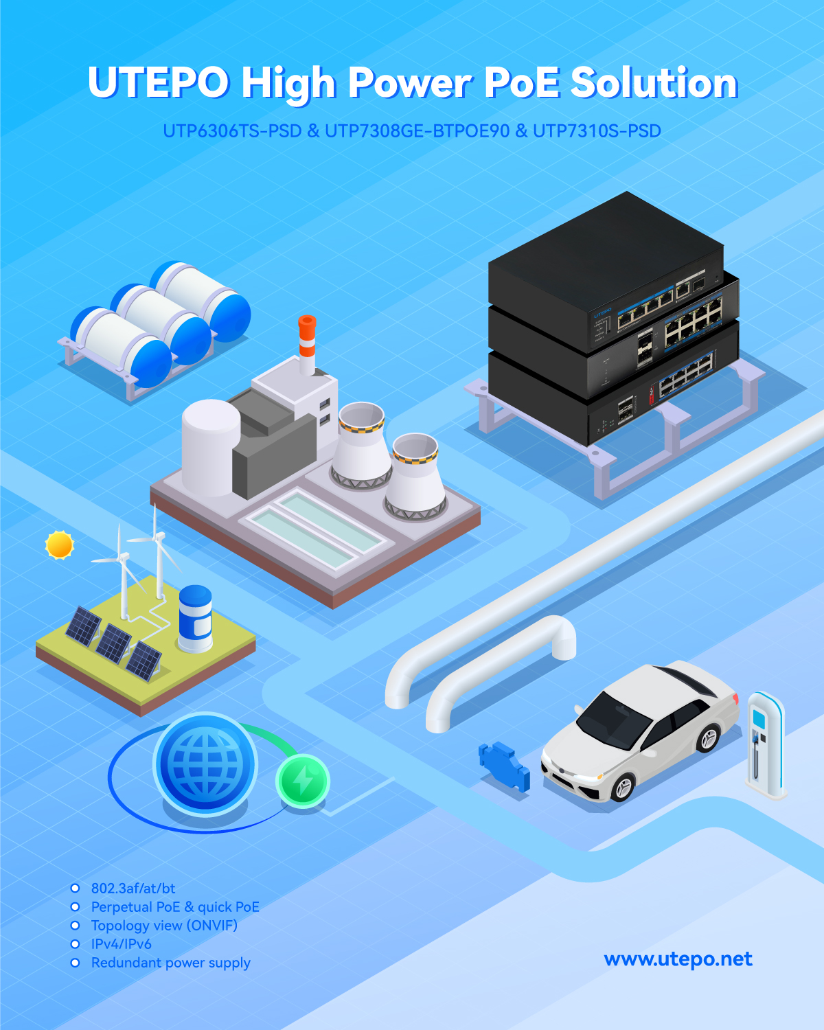 UTEPO - PoE Switch