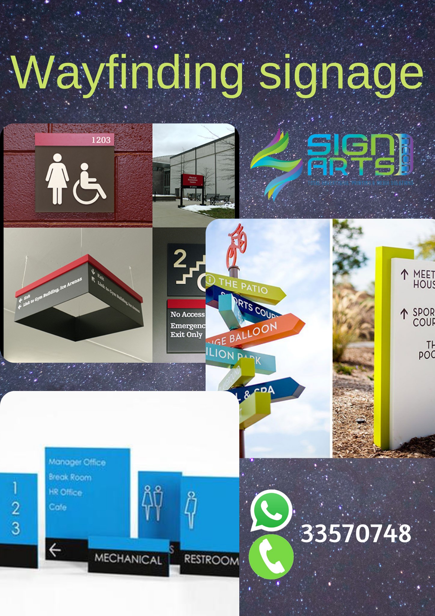 Sign Arts Neon - contact us for various wayfinding...