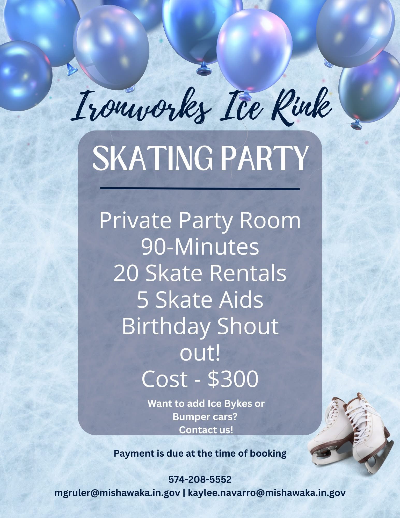 Registration is officially open for open skate, season passes, ice