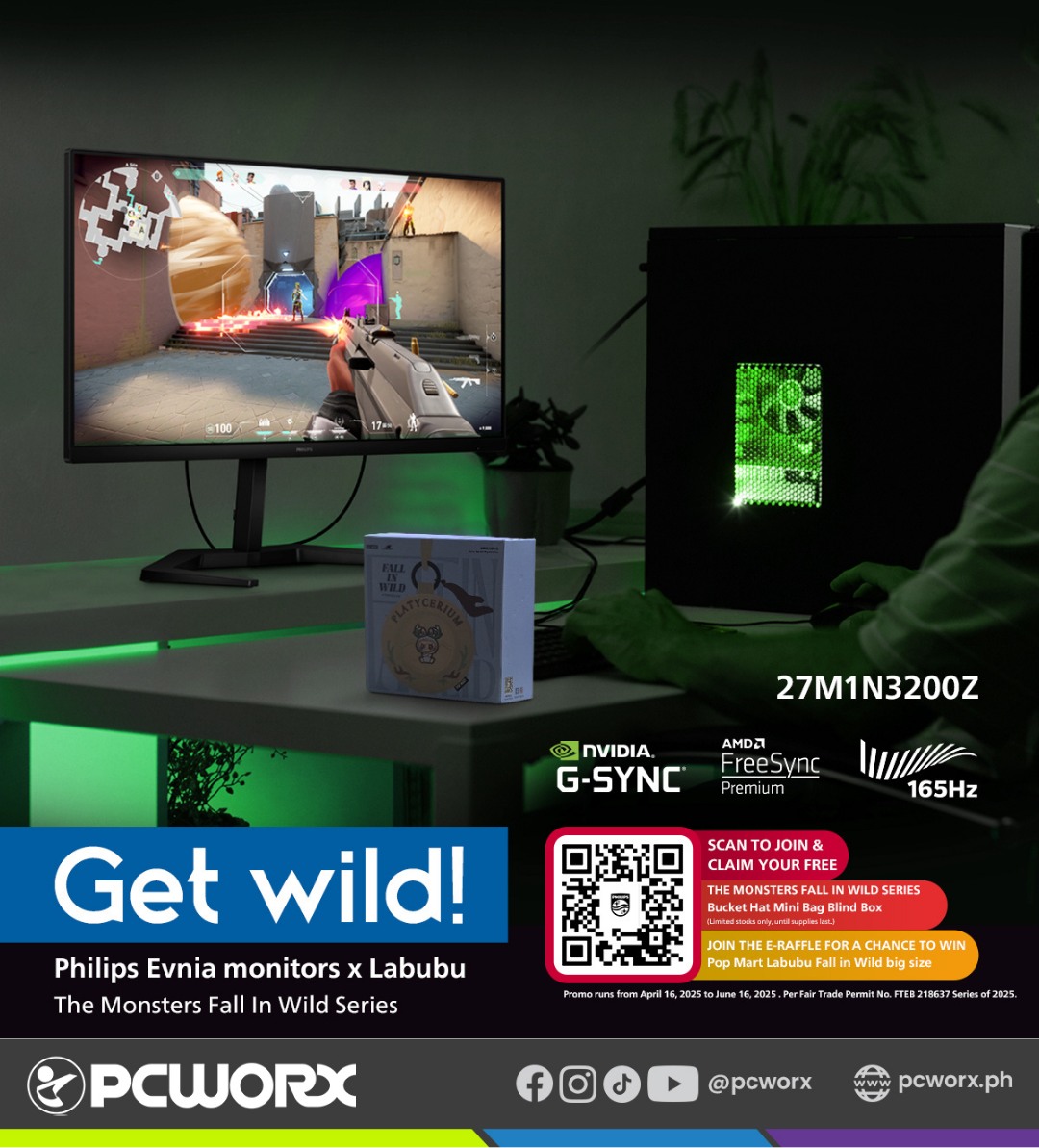 PCWORX - 🔥 Philips Evnia Monitors X Labubu: Monsters Fall... | Facebook