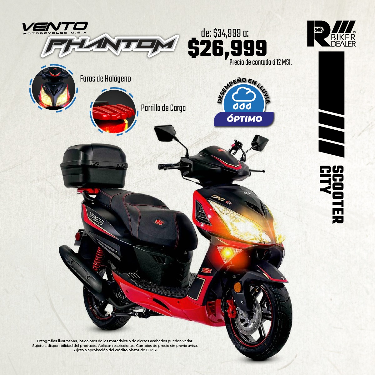 Motocicletas - La #Vento #PhantomS170 2025 es una scooter versátil que ...