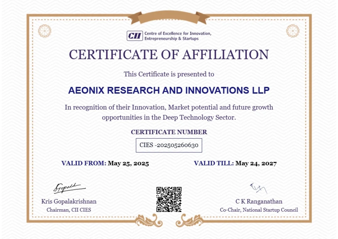 🌟 Proud Moment Alert! 🌟... - Aeonix Research & Innovations | Facebook
