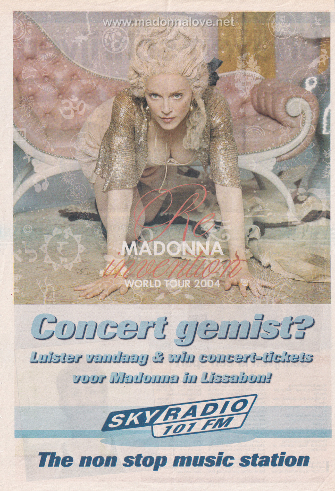 2004 - Madonna photo from the Re-Invention Tour book session by