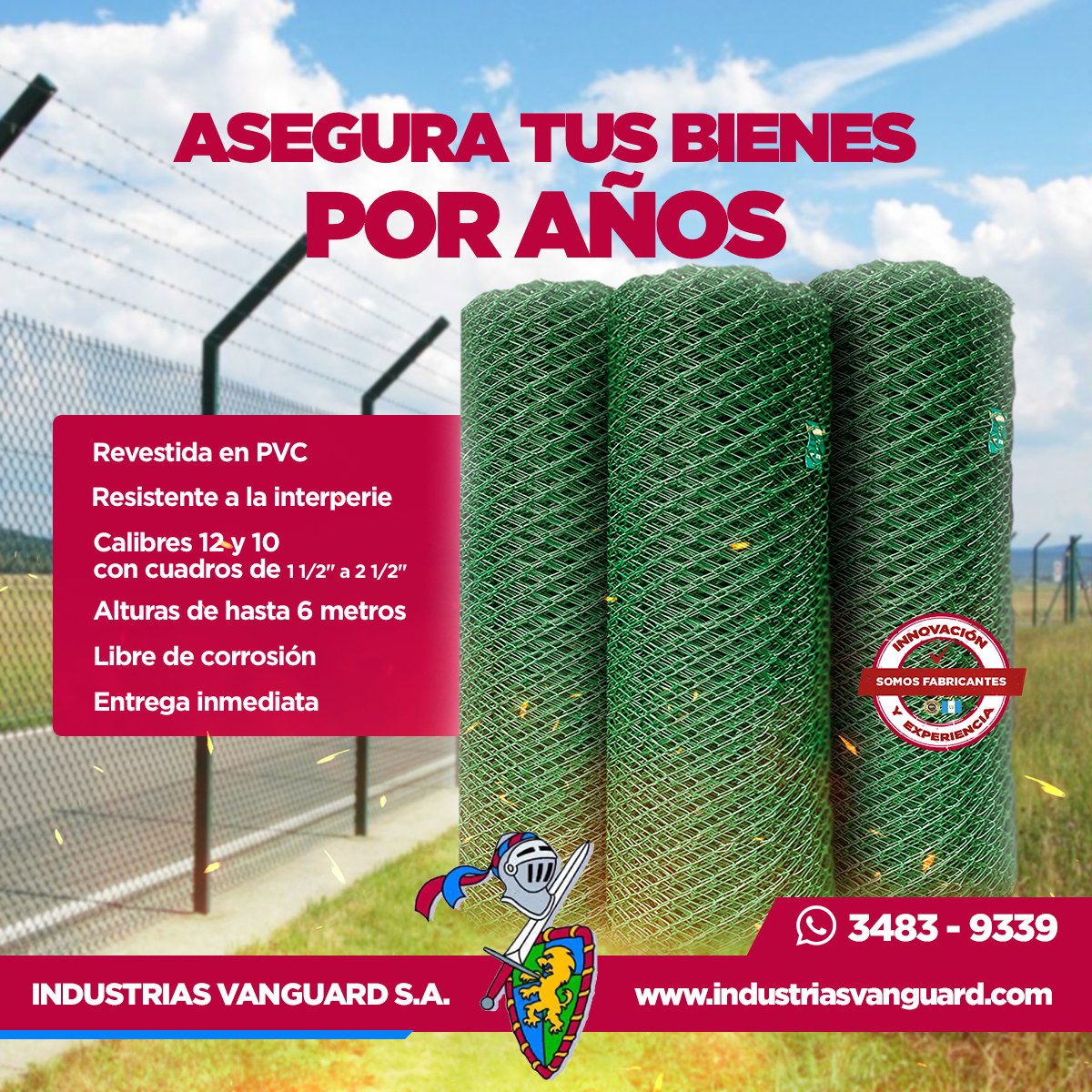 Refuerza y protege con... - Industrias Vanguard S.A | Facebook