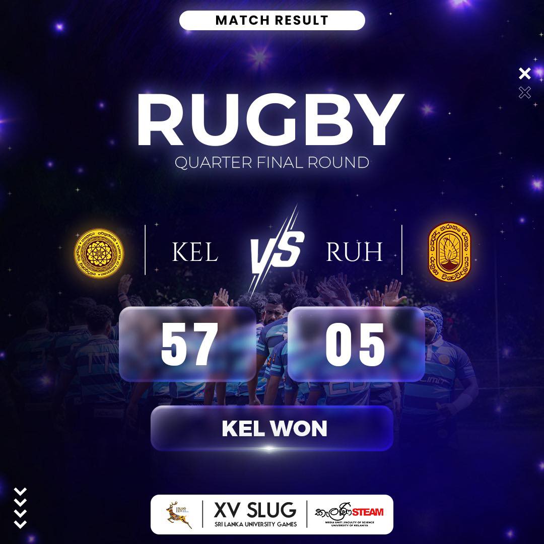 කැලණි - 🥇 Congratulations UOK! 🏆 SLUG 2025 | RUGBY 🏉 Let's cheer for ...