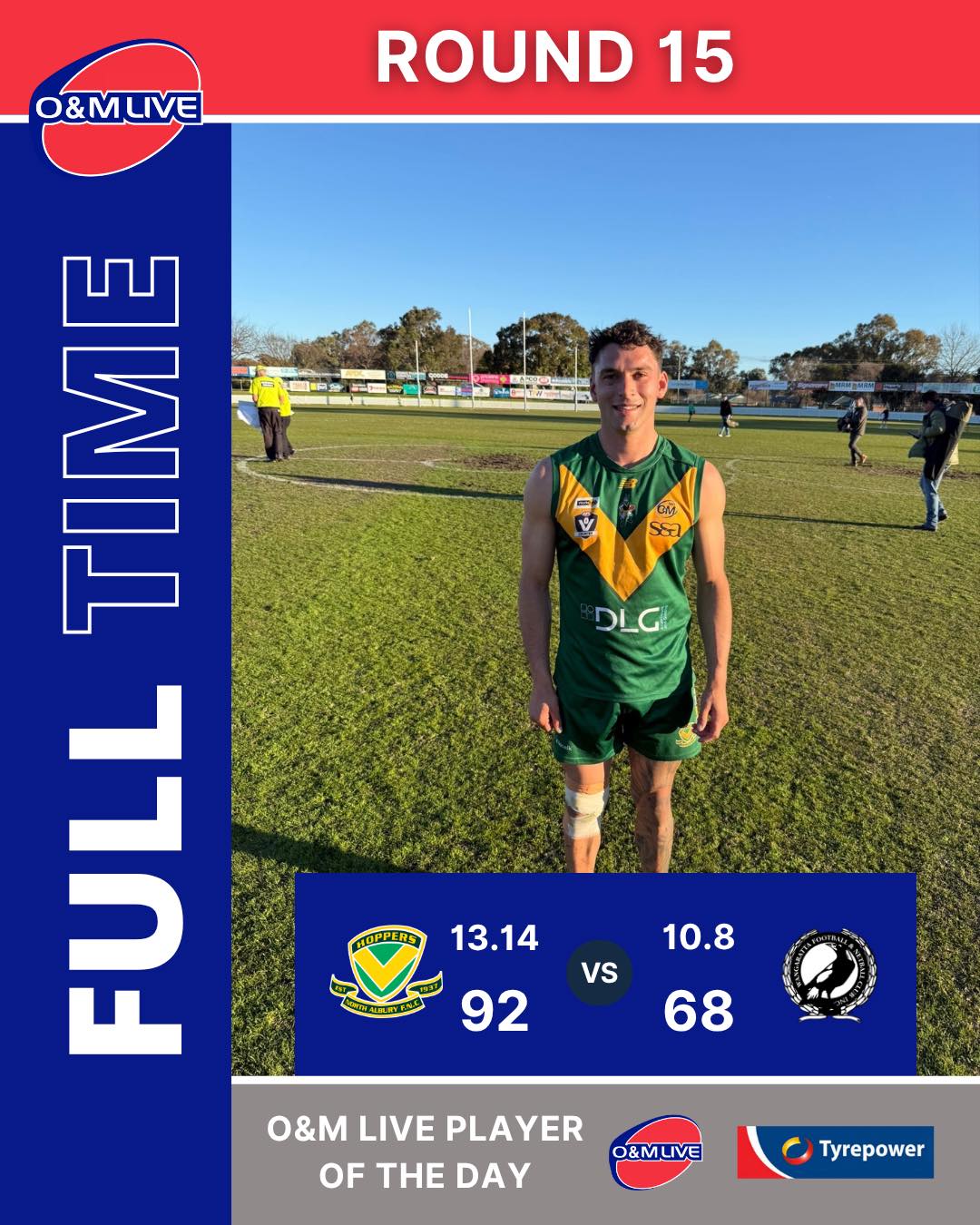 O&M - The Hoppers kick the last 4 goals of the game to run away 24 ...