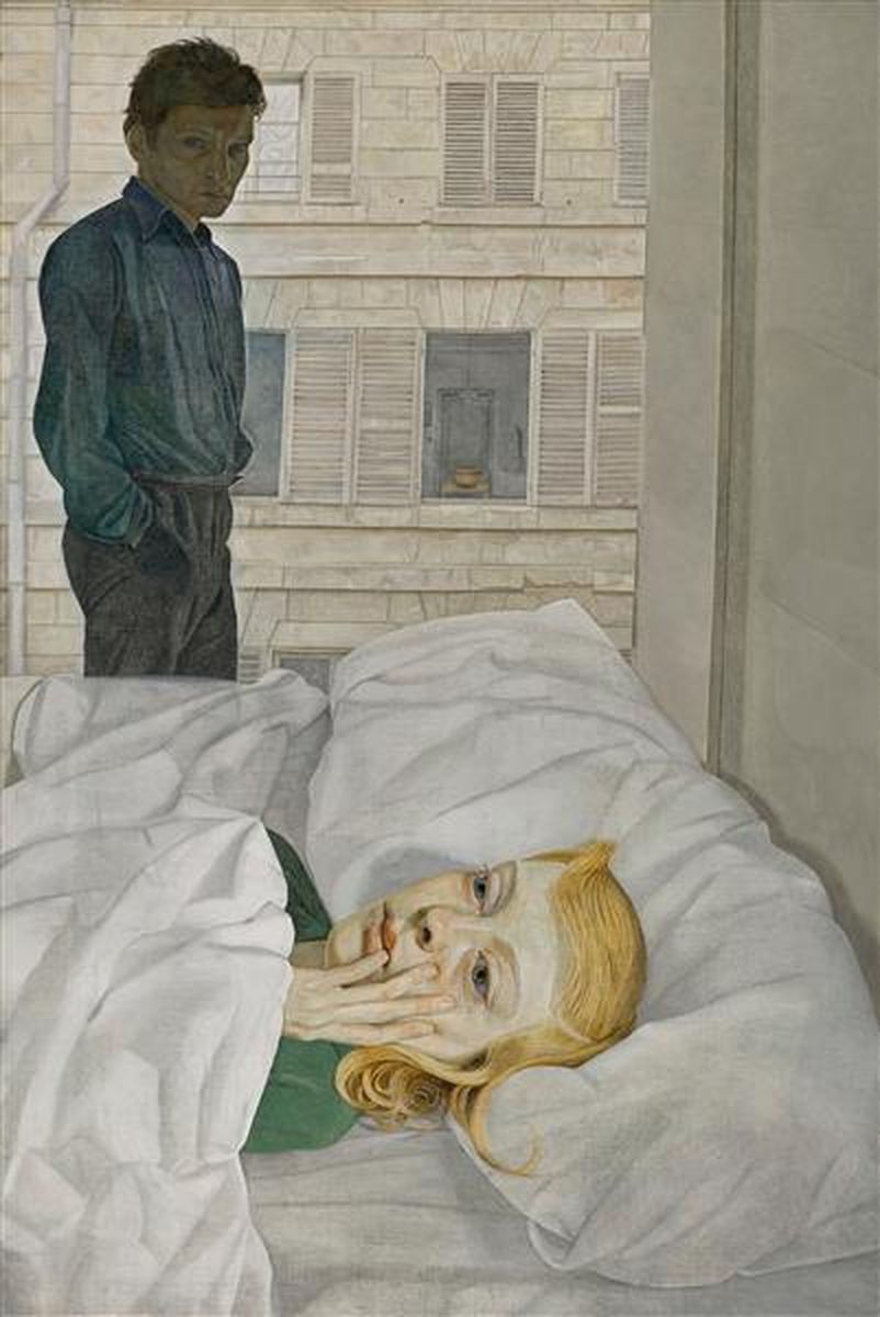 Step into the quiet, enigmatic world of Lucian Freud's “The