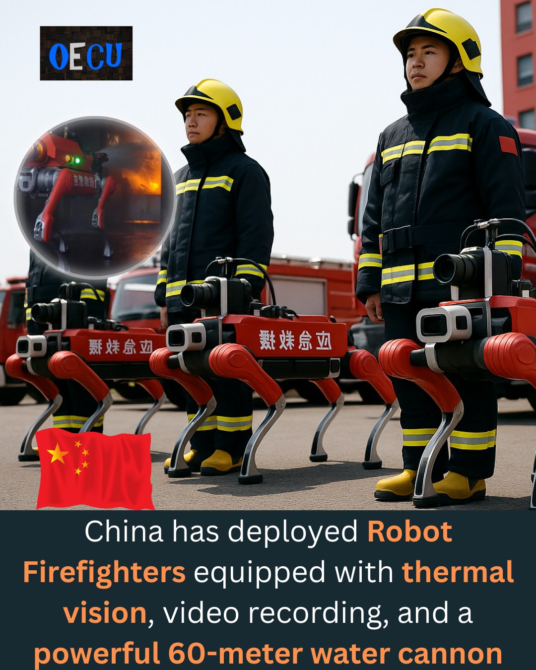 Only - 🔥 China’s Four-Legged Firefighting Robot is Here to Save Lives ...
