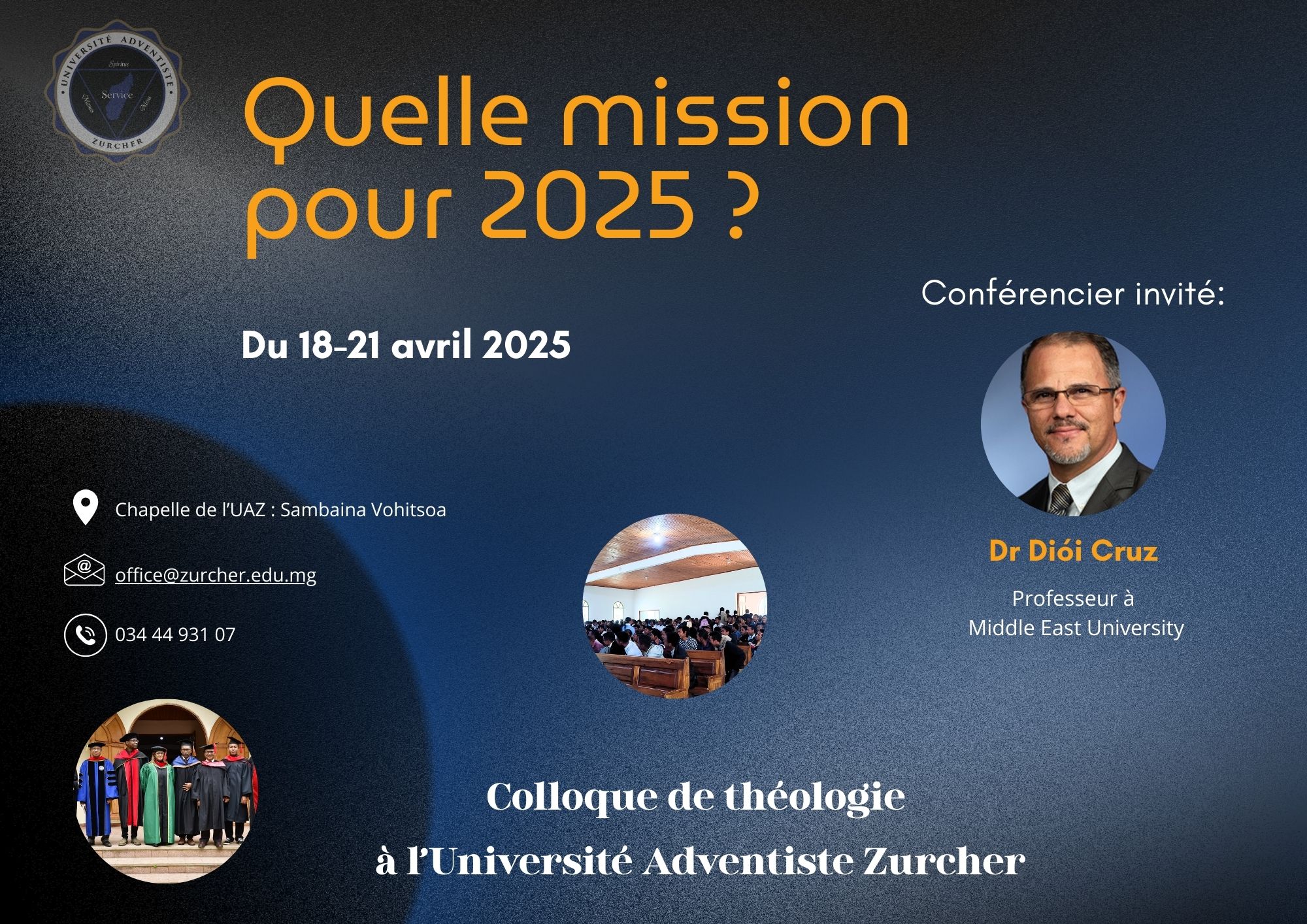 Université Adventiste Zurcher - ADMISSION & INSCRIPTION -- ANNEE ...