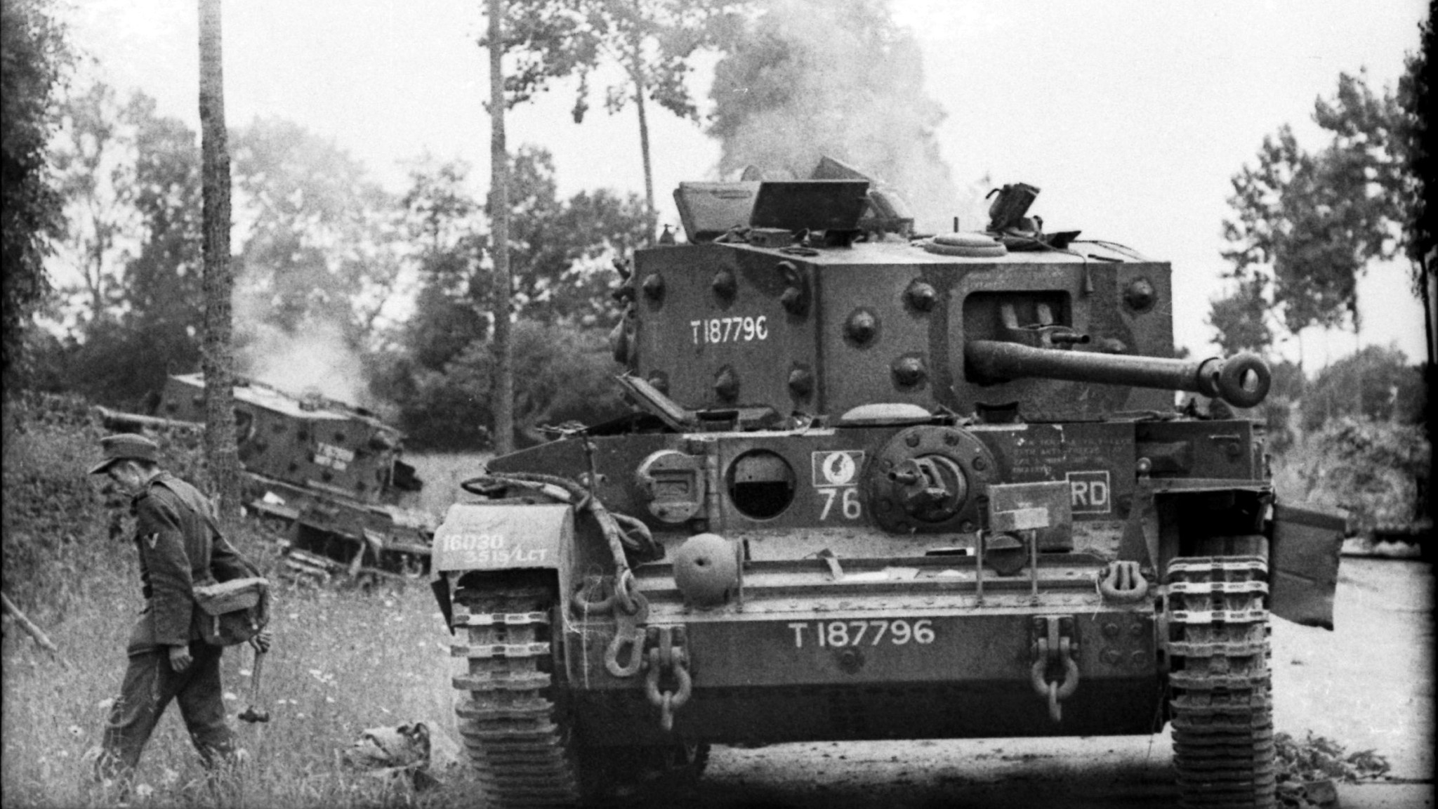Warfare - During the fight for the French city of Caen, German tanks ...