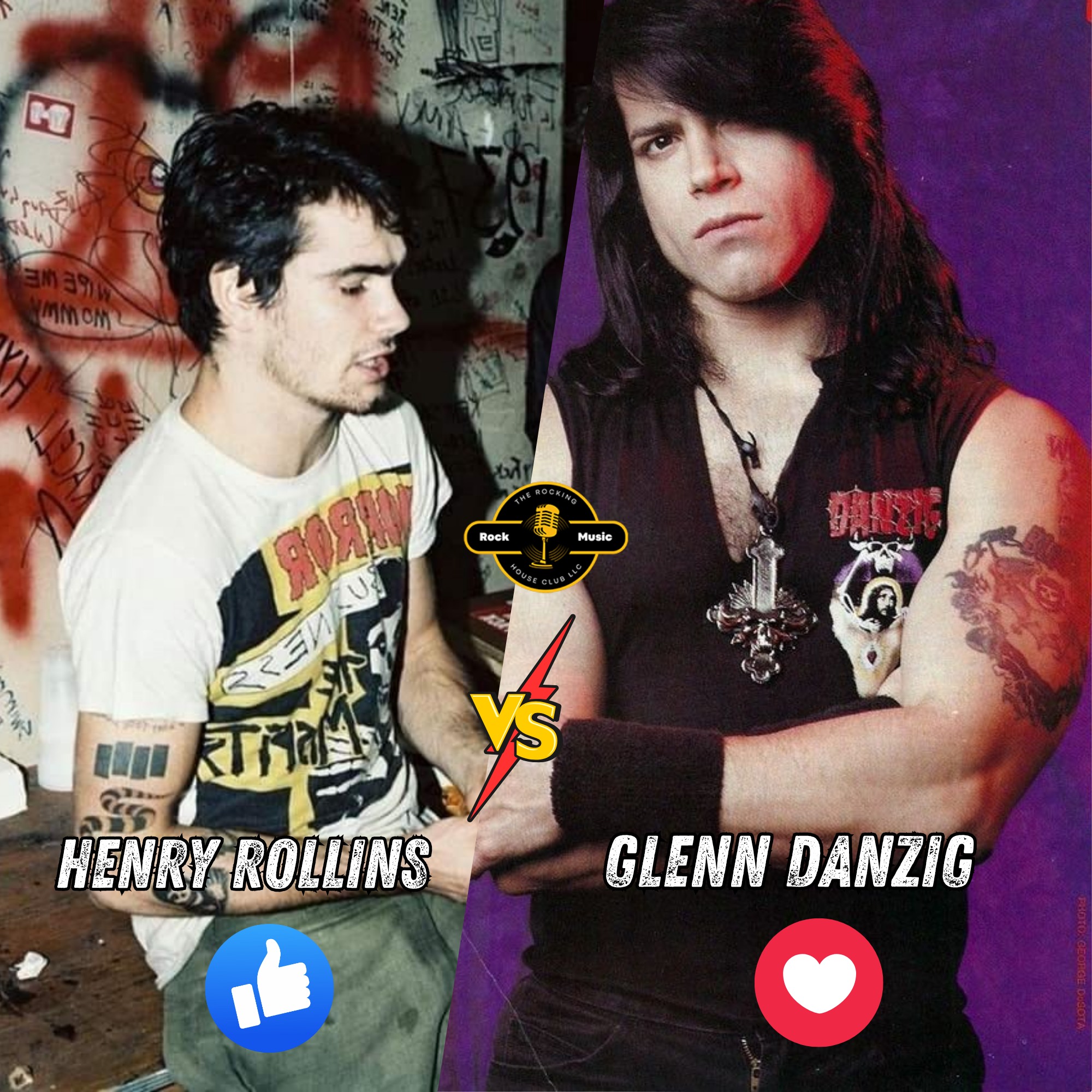 Henry Rollins and Glenn Danzig: punk rock icons