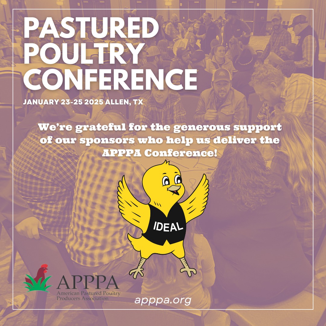 APPPA - A huge thank you to Ideal Poultry for sponsoring... | Facebook