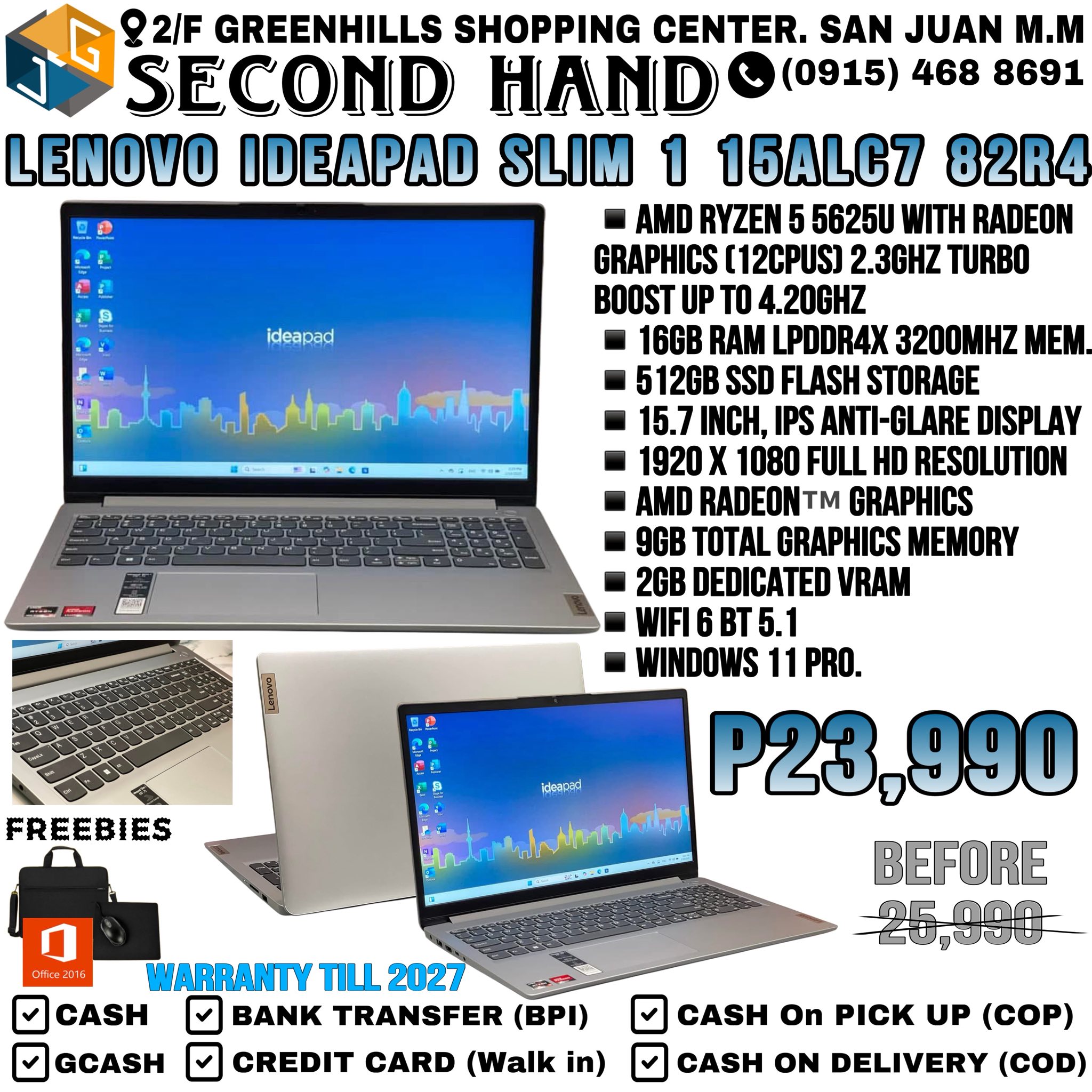 Écran Tactile LCD IPS 15.6" FHD Pour Lenovo IdeaPad 1 15ALC7 82R4 - Neuf - Compatible Dalle Originale