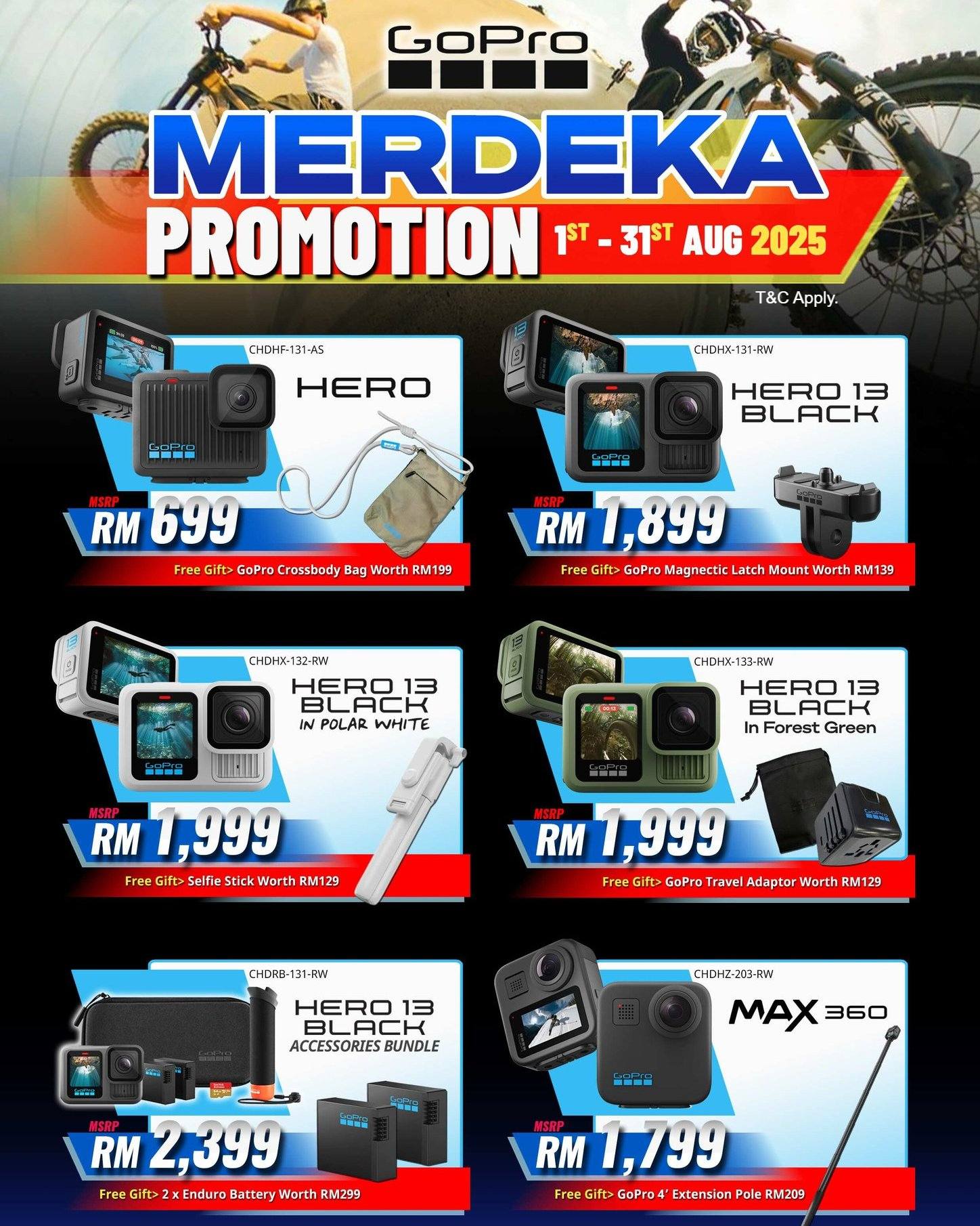YL Camera - 🇲🇾 GoPro Merdeka Promotion 🎉 📅 1st – 31st... | Facebook