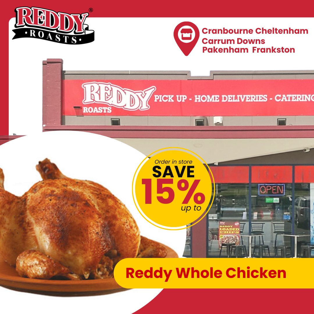 Reddy Roasts - 🍗 Whole Roast Chicken – Perfect for... | Facebook