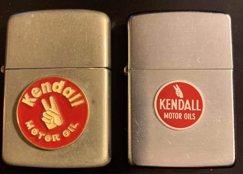 Kendall logo meaning on vintage Zippo pen and pencil set