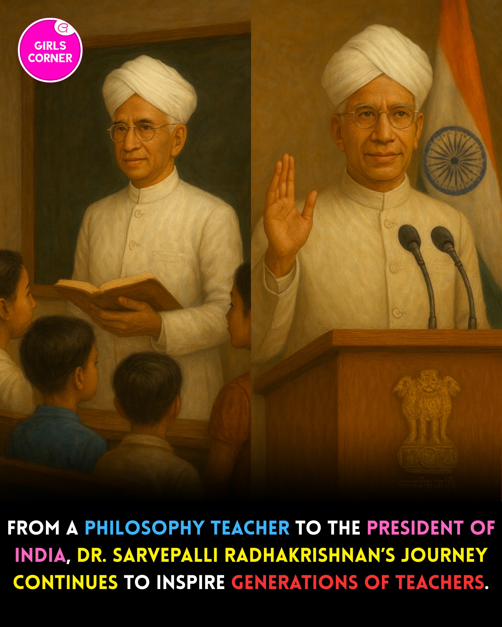 Girls - Dr. Sarvepalli Radhakrishnan was a remarkable philosopher ...