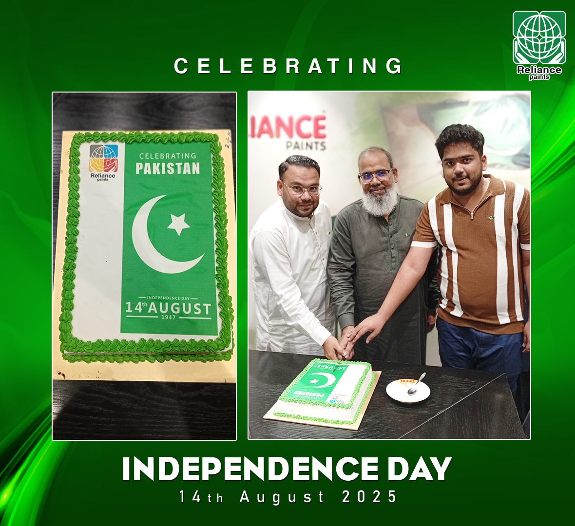 🎉CELEBRATING 🇵🇰14th August 2025... - Reliance Paints Pakistan | Facebook