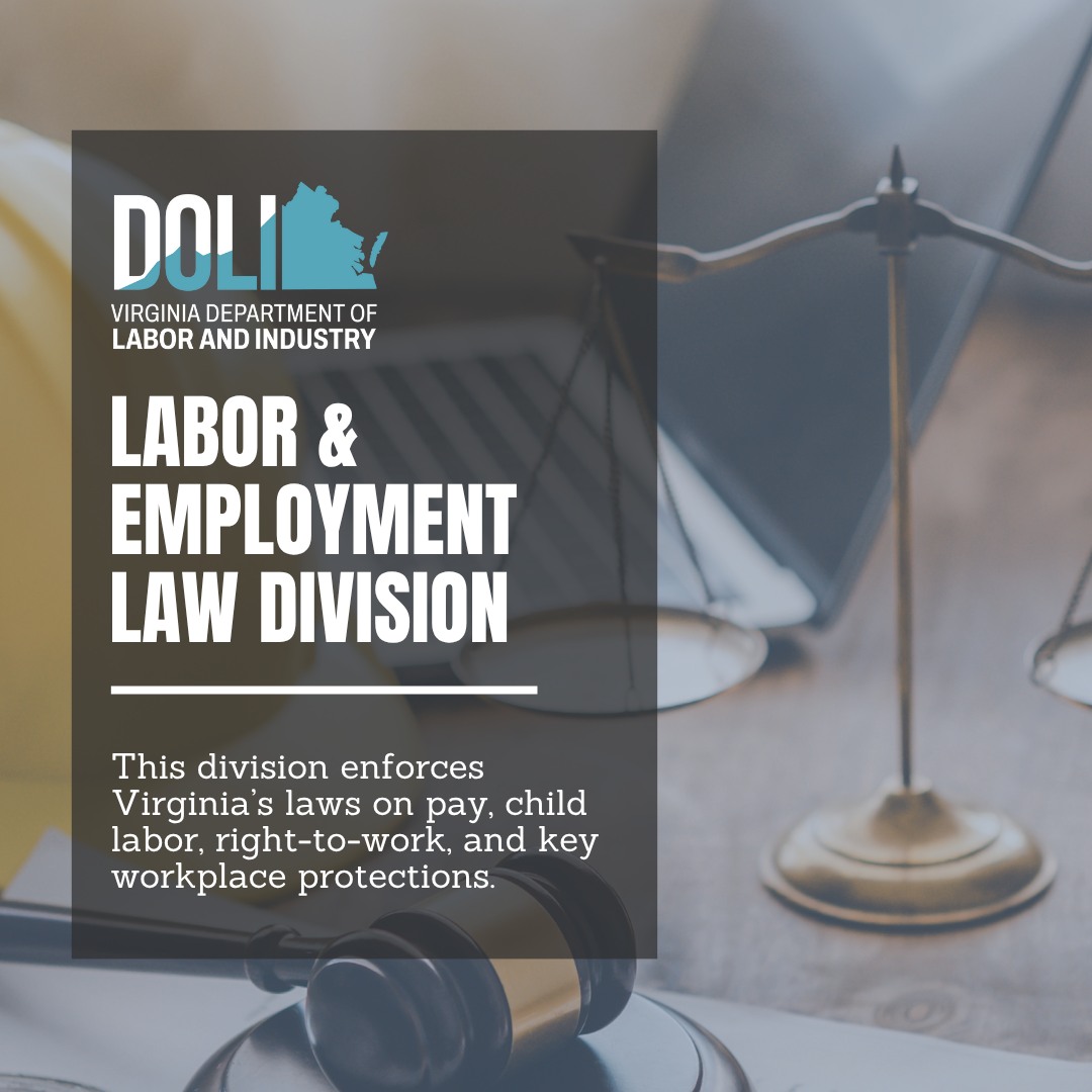 Virginia - Did you know? The DOLI Labor and Employment Law Division ...