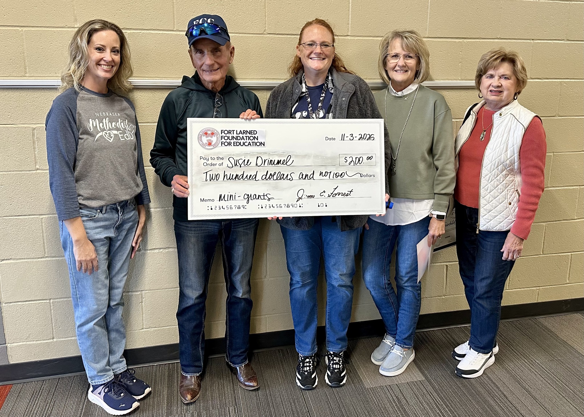 Ft. - Congratulations to Susie Drimmel, 4th grade teacher at Ft. Larned ...