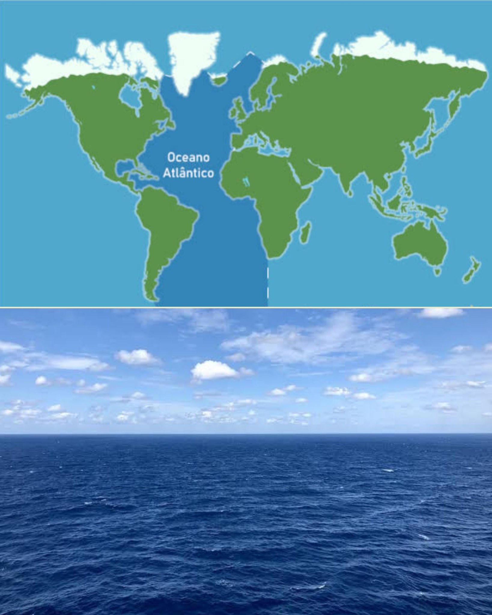 O Oceano Atlântico é o segundo maior... - Geografia Online | Facebook