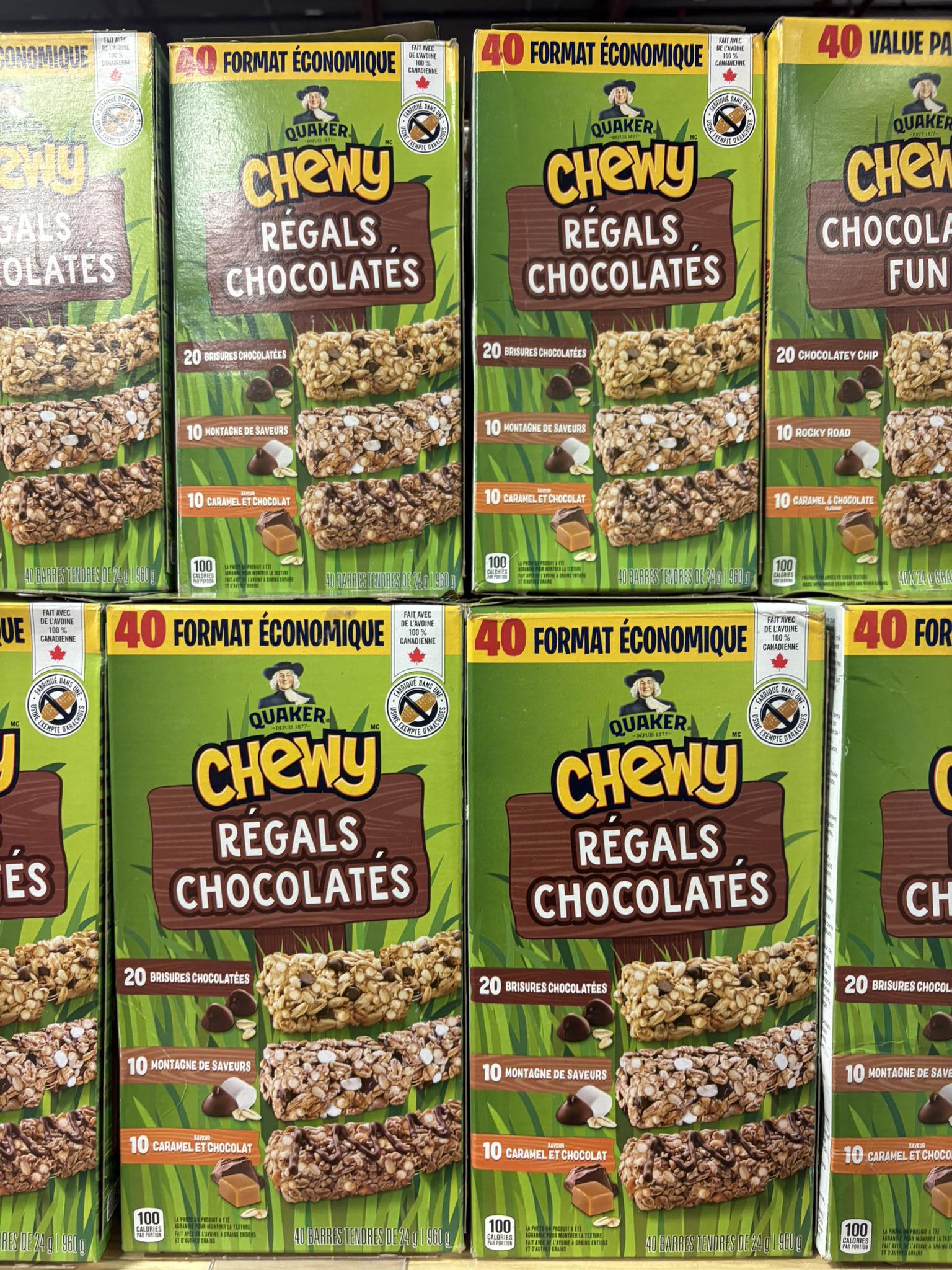Boom - 🍫 Les barres Quaker Chewy – Format ÉCONOMIQUE! 🍫 Le snack ...