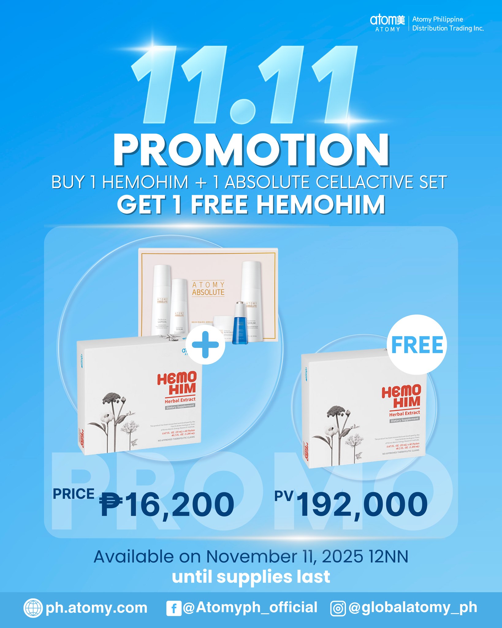 11.11 PROMO ALERT, ATOMIANS! ⏰ Set... - Atomyph_official | Facebook