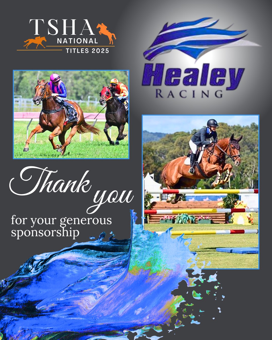 Thoroughbred - Many thanks to Healey Racing for their sponsorship at ...