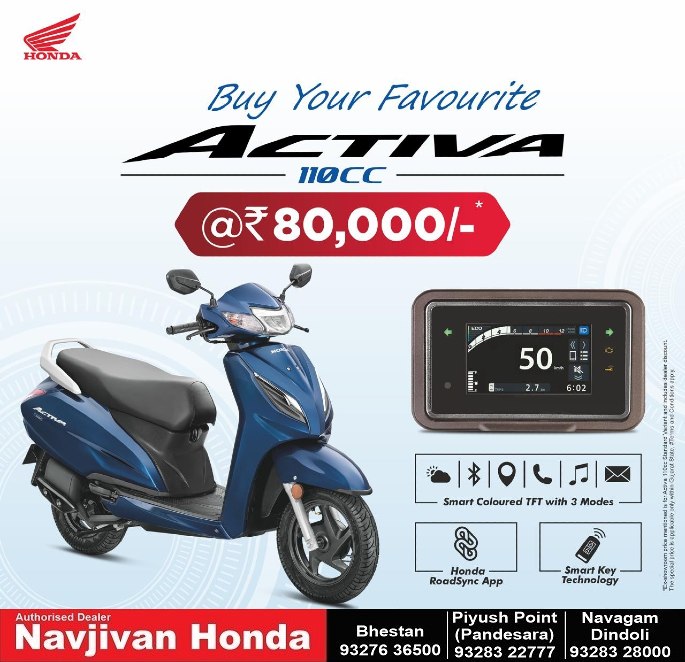 New Honda Activa scooter available in Surat