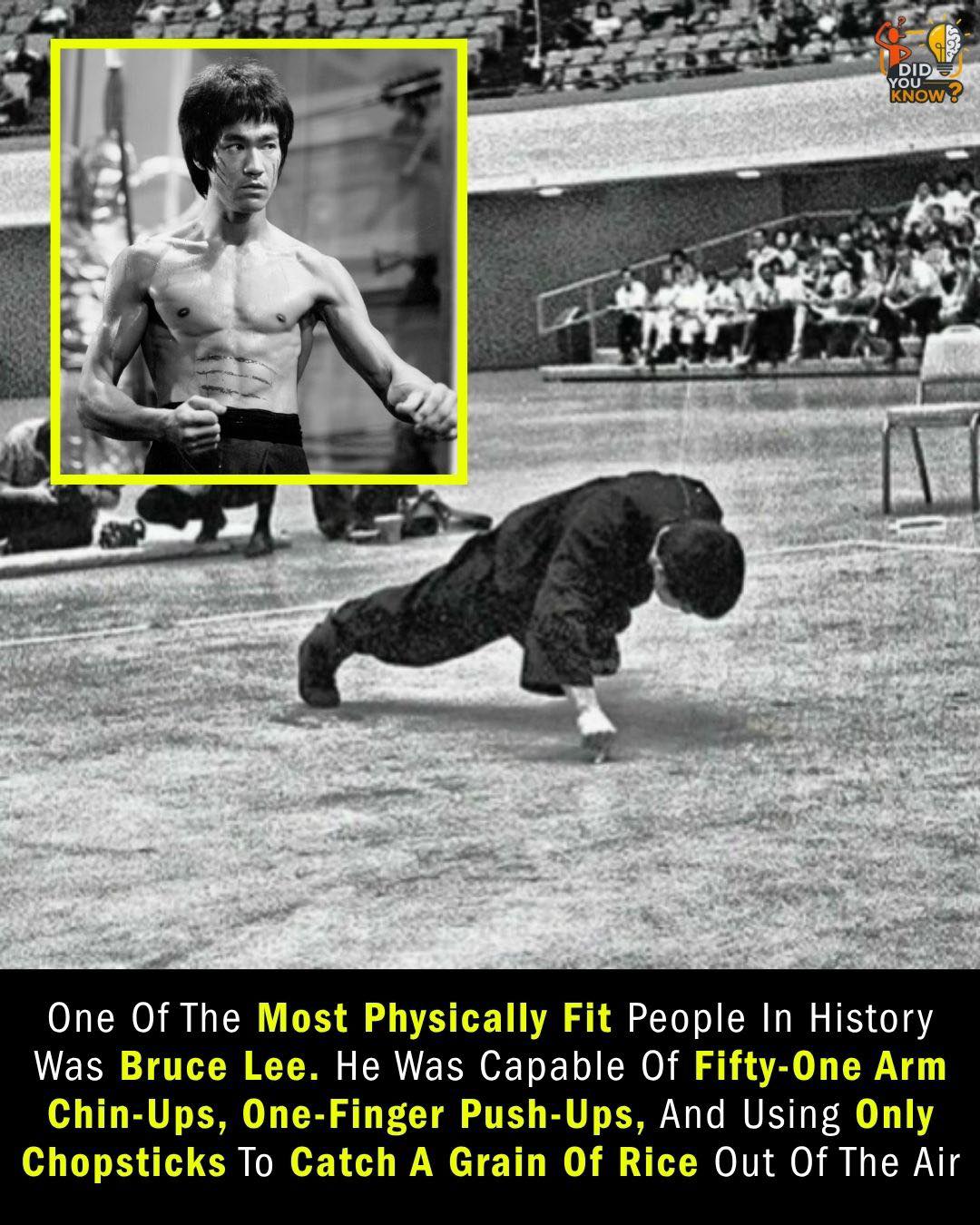 Did you know? - BRUCE LEE WAS BUILT DIFFERENT. 💪🔥 People... | Facebook